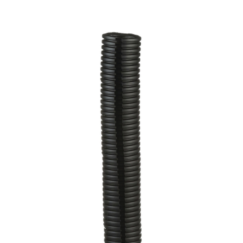 Tubo Corrugado Abierto para Protección de Cables 1in 254 mm de Diámetro 305 m de Largo Color Negro
