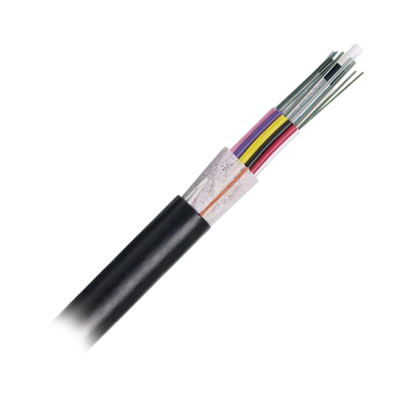 Cable de Fibra Óptica 6 hilos OSP Planta Externa No Armada Dieléctrica MDPE Polietileno de Media densidad Multimodo OM4 50/125 Optimizada Precio Por Metro image 2