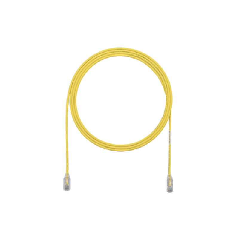 Cable de Parcheo TX6 UTP Cat6 Diámetro Reducido 28AWG Color Amarillo 3ft image 2