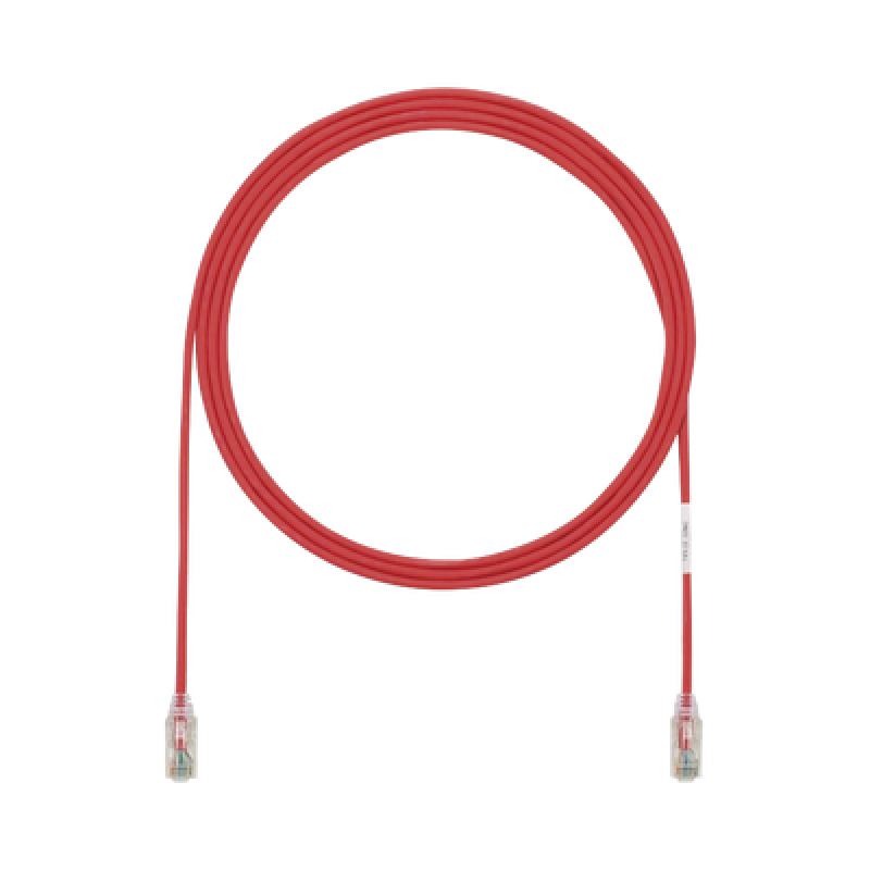Cable de Parcheo TX6 UTP Cat6 Diámetro Reducido 28AWG Color Rojo 3ft image 2