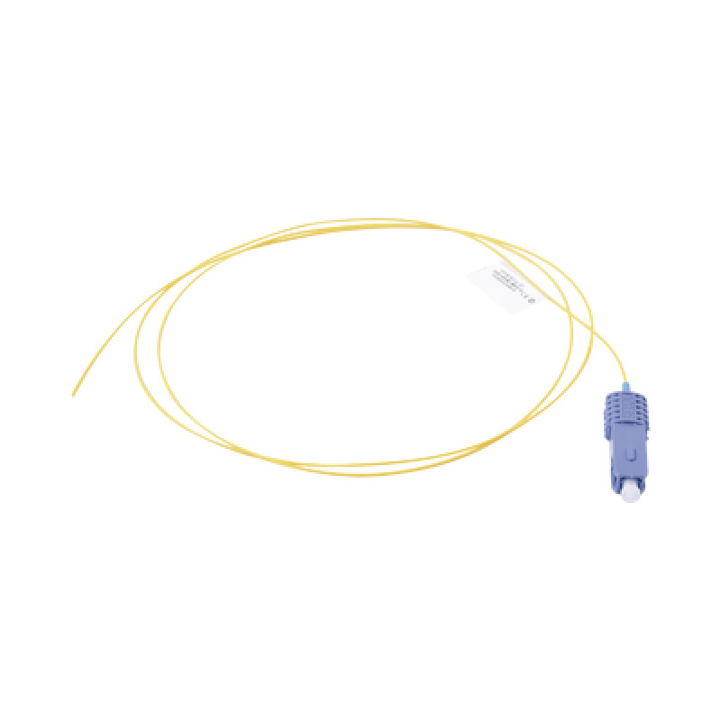Pigtail de Fibra Óptica SC/UPC Simplex Monomodo OS1/OS2 XGLO OFNR Color Amarillo 1 Metro image 2