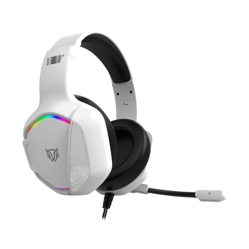 AUDIFONOS GAMER ORPHIX II HS699 / ALAMBRICOS / DIADEMA / AUX 3.5 MM - USB / PC - DISPOSITIVOS MOVILES -CONSOLAS / ALTAVOCES 50 MM / ILUMINACION RGB / MICROFONO OMNIDIRECCIONAL / BLANCO / BR-941198 image 2
