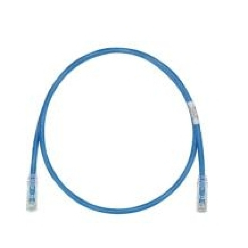 Cable de Parcheo TX6 UTP Cat6 Diámetro Reducido 28AWG Color Azul 50 ft 