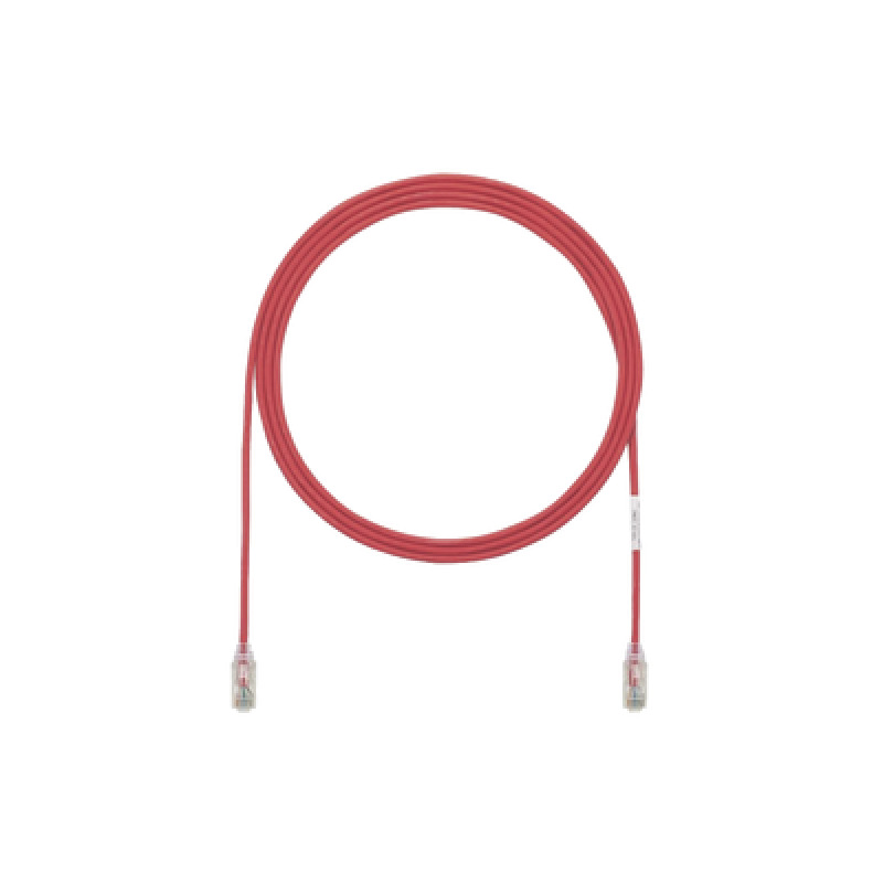 Cable de Parcheo TX6 UTP Cat6 Diámetro Reducido 28AWG Color Rojo 5ft image 2