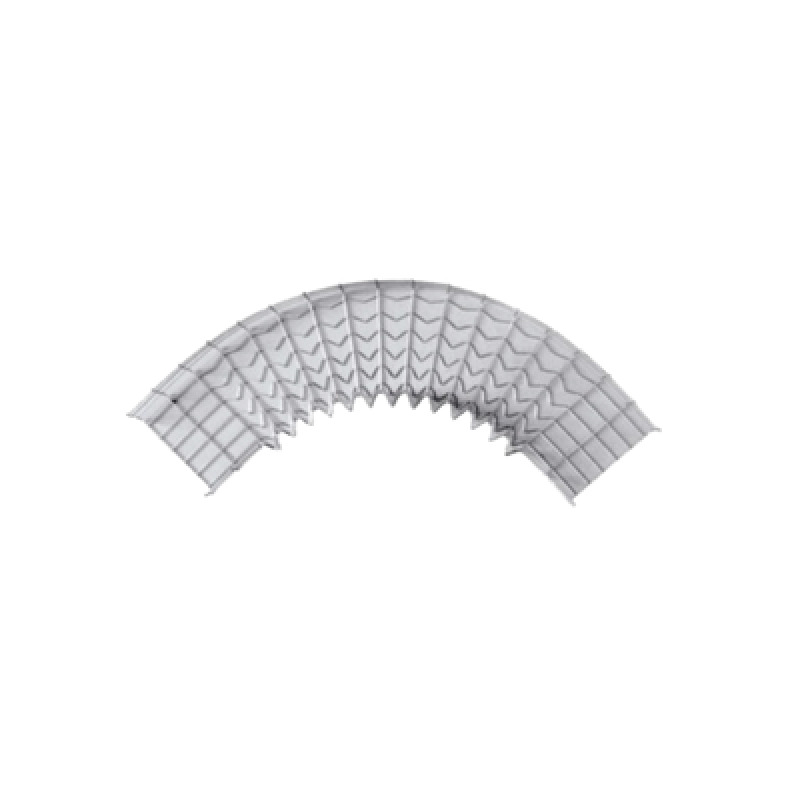 Curva PreFabricada Horizontal de 90 con medidas de 54 mm de Peralte y 150 mm Ancho 54/150 mm