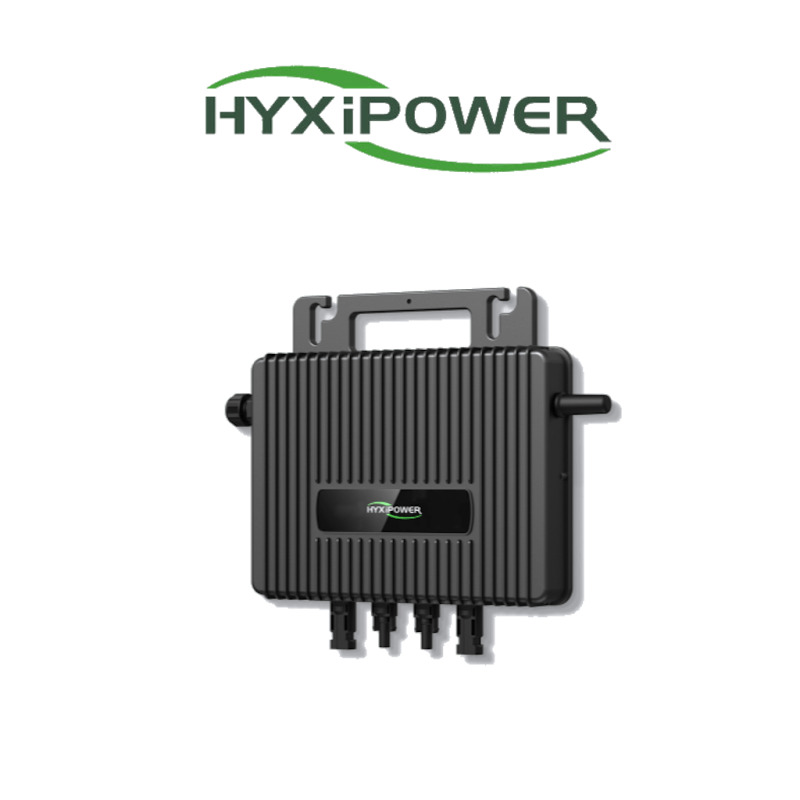 HYXIPOWER HYXM1000S - Microinversor Residencial / Potencia Salida 1000W / Comunicación SUB-1G / Conexión Hasta 2 Módulos /Protección IP67 / Diseño Tipo Gancho / Plug & Play