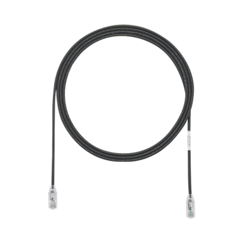Cable de Parcheo TX6 UTP Cat6 Diámetro Reducido 28AWG Color Negro 7ft image 2