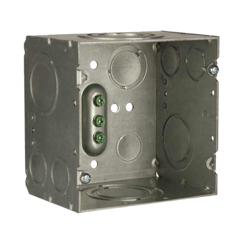 Caja Cuadrada 4 11/16 x 4 11/16/ Profundidad de 31/4/ 2 Entradas  1 1 1/4 1 1/2 2 2 Entradas 11 1/4 2 Entradas 3/4  1 4 Entradas 1/2  3/4 2 Entradas 1/2