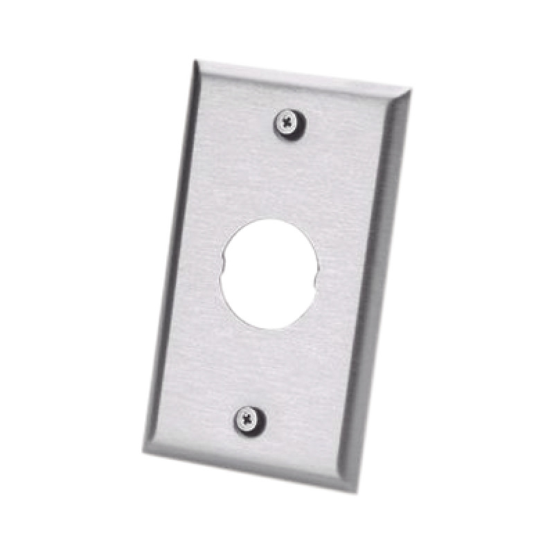 Placa de Pared IndustrialNet Para 1 Conector Industrial de Acero Inoxidable