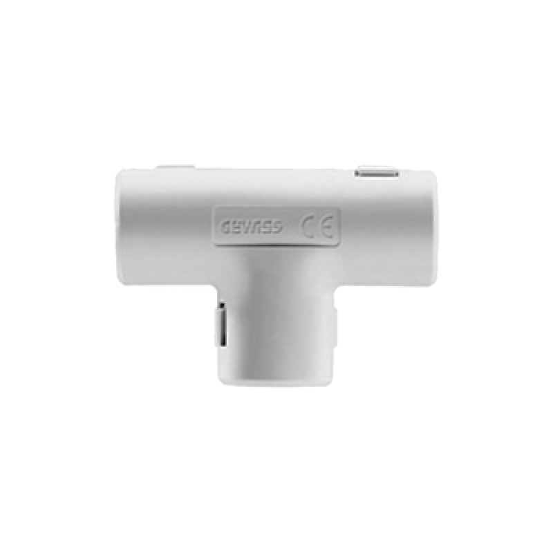 Unión en T para tubería rígida recomendado para cable eléctrico PVC Autoextinguible de 20 mm