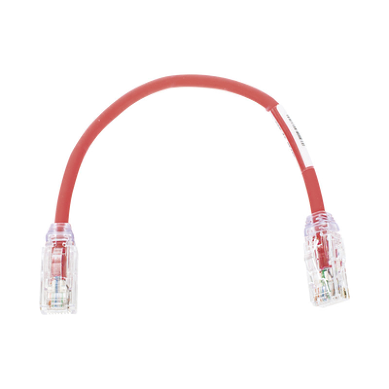 Cable de Parcheo UTP Cat6A Diámetro Reducido 28 AWG CM/LSZH Color Rojo 8in 203cm image 2