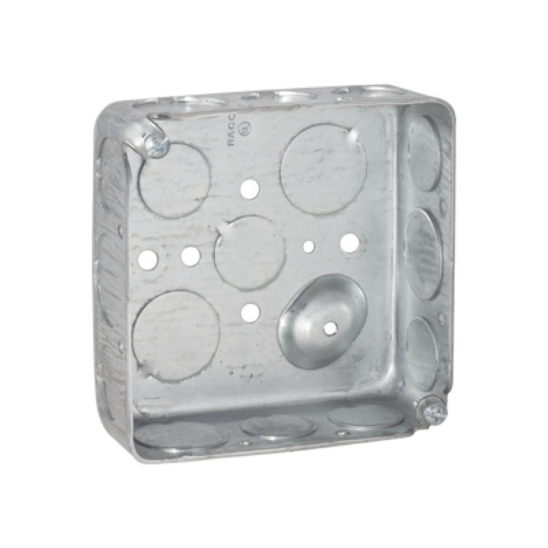 Caja Cuadrada 4 x 4/ Profundidad 1 1/2/ Cuenta con 11 Entradas de 1/2 y 6 de 3/4 image 2