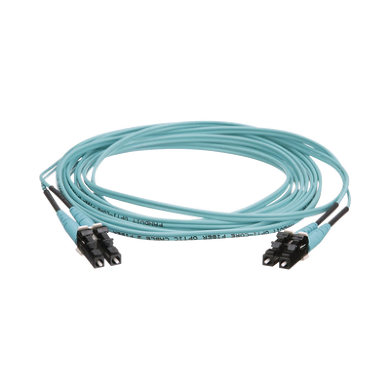 Jumper de Fibra Óptica Multimodo 50/125 OM4 LCLC Duplex OFNR Riser Color Aqua 5 Metros image 2