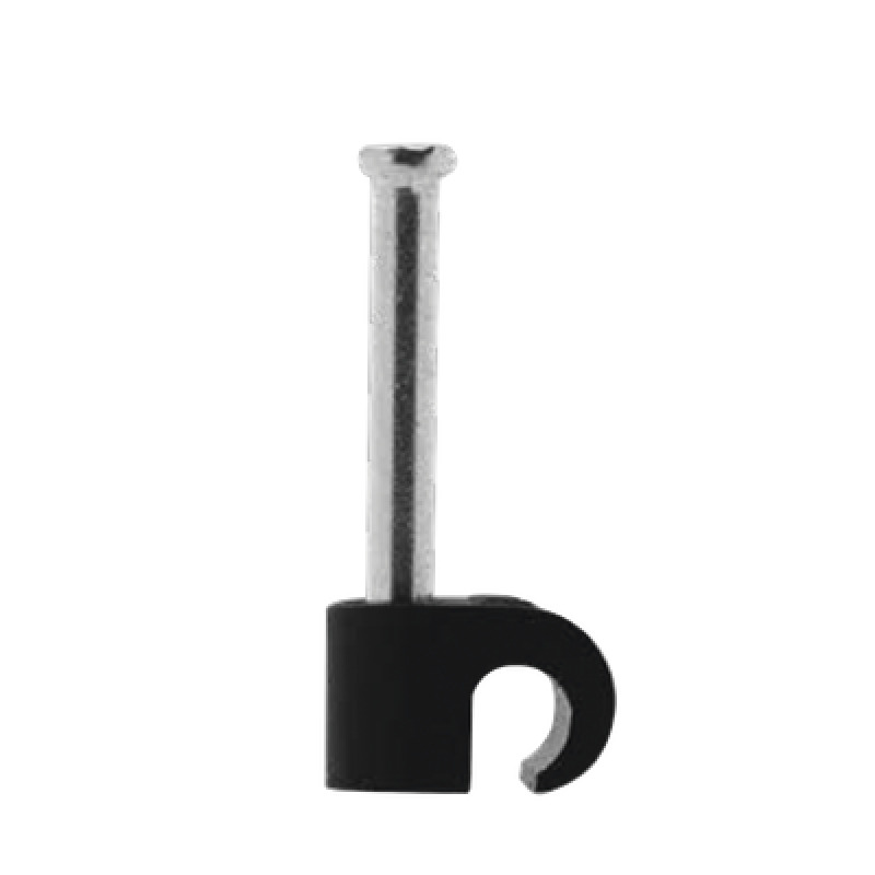 Grapa negra para Fibra óptica redonda de 3 mm 100pzs 310100400