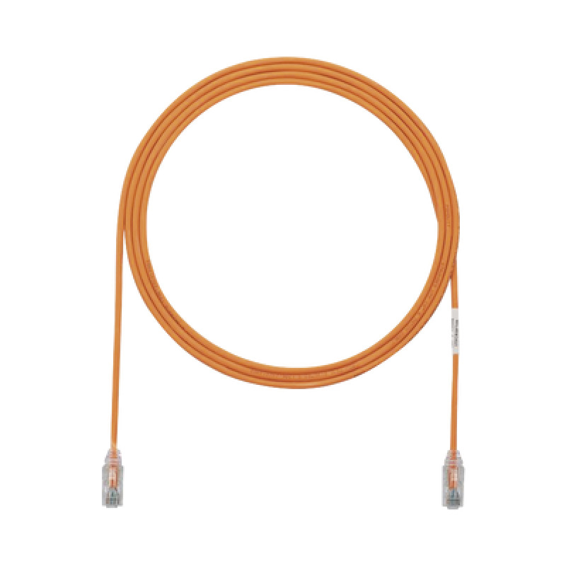 Cable de Parcheo TX6 UTP Cat6 Diámetro Reducido 28AWG Color Naranja 7ft image 2