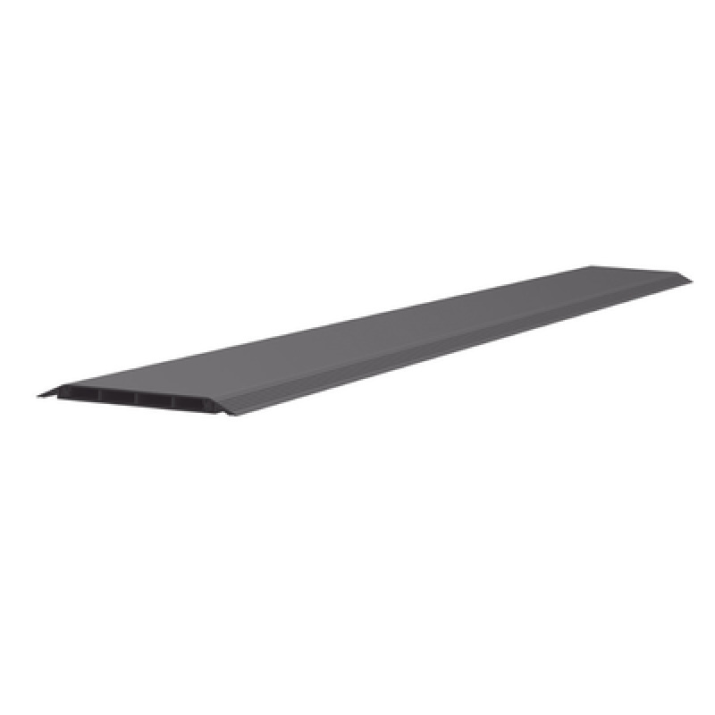 Canaleta de Piso de 4 Vías Material PVC Rígido 6 ft de largo 176 mm de Ancho Color Negro image 2