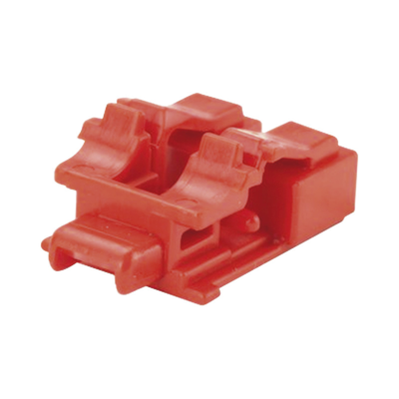 Kit de 10 Dispositivos para Bloquear Puertos de Fibra Óptica LC Duplex Color Rojo Incluye Llave de Extracción image 2