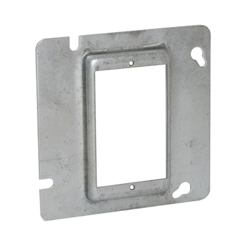 Sobretapa Cuadrada Galvanizada  de 4 1116 realce de 1/2