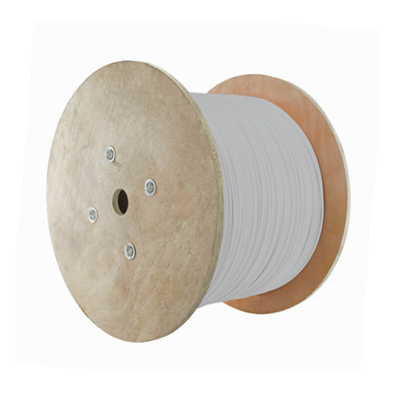 Bobina de Cable Blindado F/UTP de 4 Pares ZMAX Cat6A Soporte de Aplicaciones 10GBaseT CM Color Blanco 305m