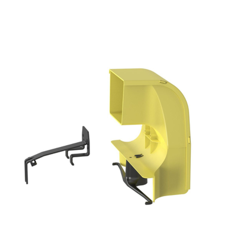 Bajada Para Canaleta FiberRunner Uso con Medidas 4x4 6X4 12X4 o 24X12 Con Reducción a 4X4 Color Amarillo image 2