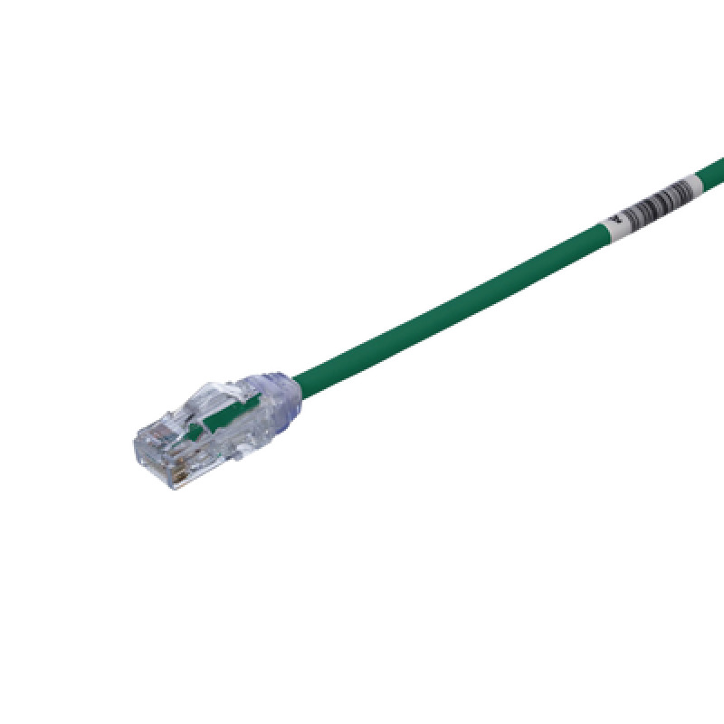 Cable de Parcheo UTP Cat6A Diámetro Reducido 28 AWG CM/LSZH Color Verde 8in 203cm image 2