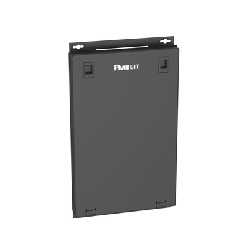 Punto de Consolidación Para 24 Puertos Con Espacio para 1 UR  Instalación en Piso Pared o Techo Fabricado en Acero Color Negro