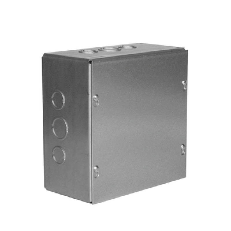 Caja Extra Grande 8 x 8 x 4/ Profundidad 4/Entradas LateralesFinales 2 Entradas de 1/2 3/4 y 1 Entrada de 3/4  1 / Incluye tapa