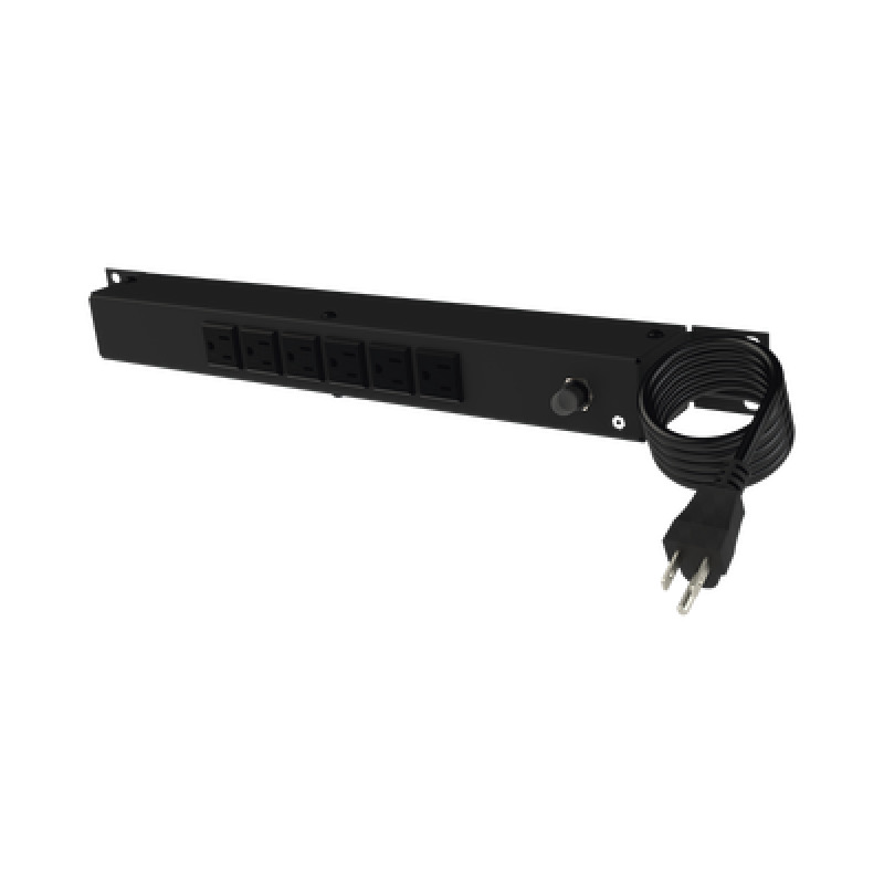Tomacorriente Horizontal PDU de 6 Contactos NEMA 515R Rack 19 1UR Voltaje Entrada/Salida 120Vca/15A image 3