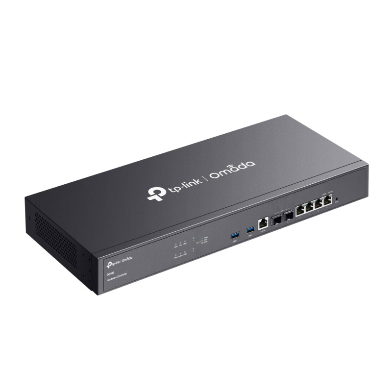 Controladora Cloud Omada TP-Link OC400 gestión redes 2x 10G SFP+ 4x GE RJ45 2x USB 3.0 1× GE puerto consola 1000 acces points Omada image 3
