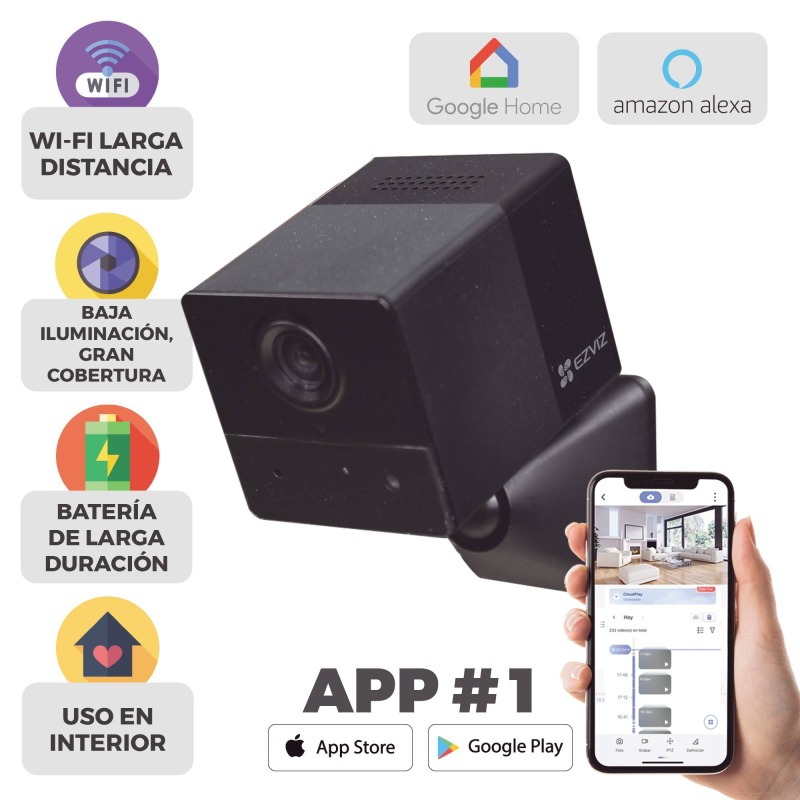 Mini Cámara IP Inalámbrica Con Batería Recargable Cero Cables / 2 Megapíxel  / Uso en Interior / Grabación en la Nube / Base Magnética Para Adherirla a Superficies Metálicas image 4