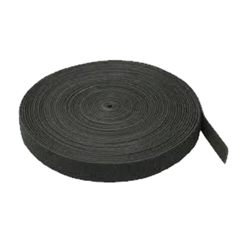 SBE TECH SBE-V2X25-BK - Sujetacable / 25 M x 3/4" (2 CM) / Negro / Rollo de 25 metros 