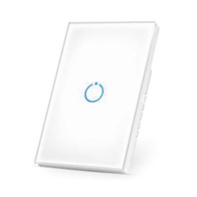 ZWAVE Interruptor On/Off panel táctil touch inalámbrico Zwave Plus 1 boton Compatible con Hubitat HC8 Álula  M2M otro