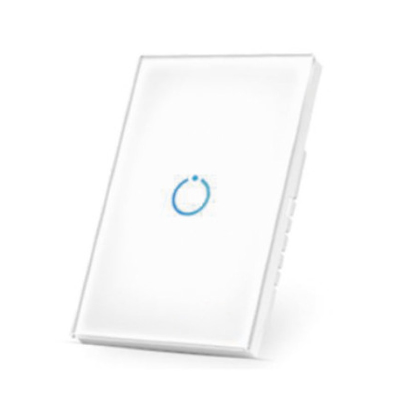 ZWAVE Interruptor On/Off panel táctil touch inalámbrico Zwave Plus 1 boton No requiere cable neutro Compatible con Hubitat HC8 Álula  M2M otros