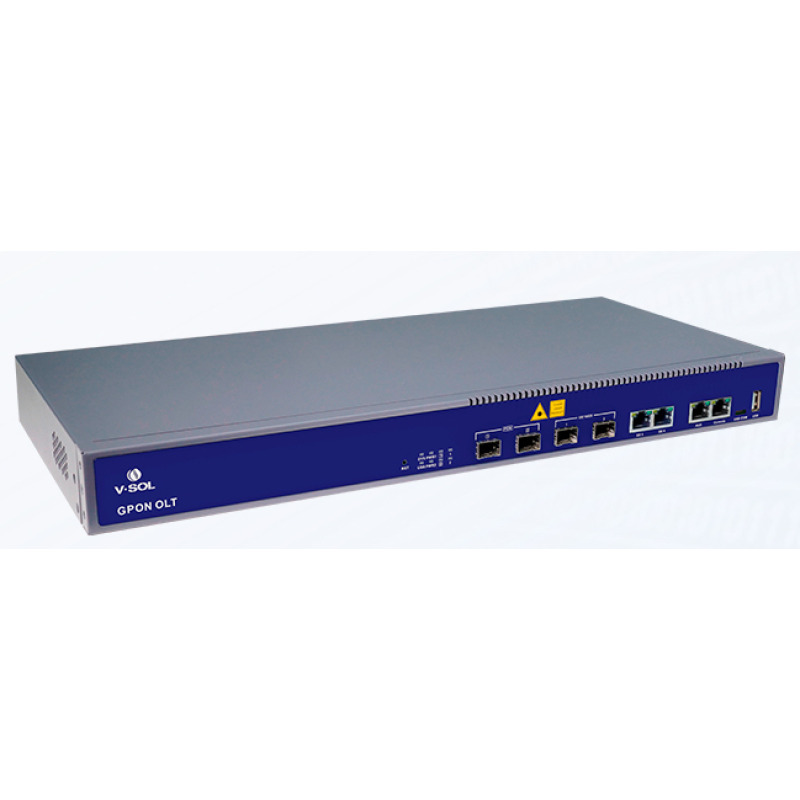 OLT de 2 puertos GPON  4 puertos Uplink 2 puertos Gigabit Ethernet  2 puerto SFP/SFP  hasta 256 ONUS