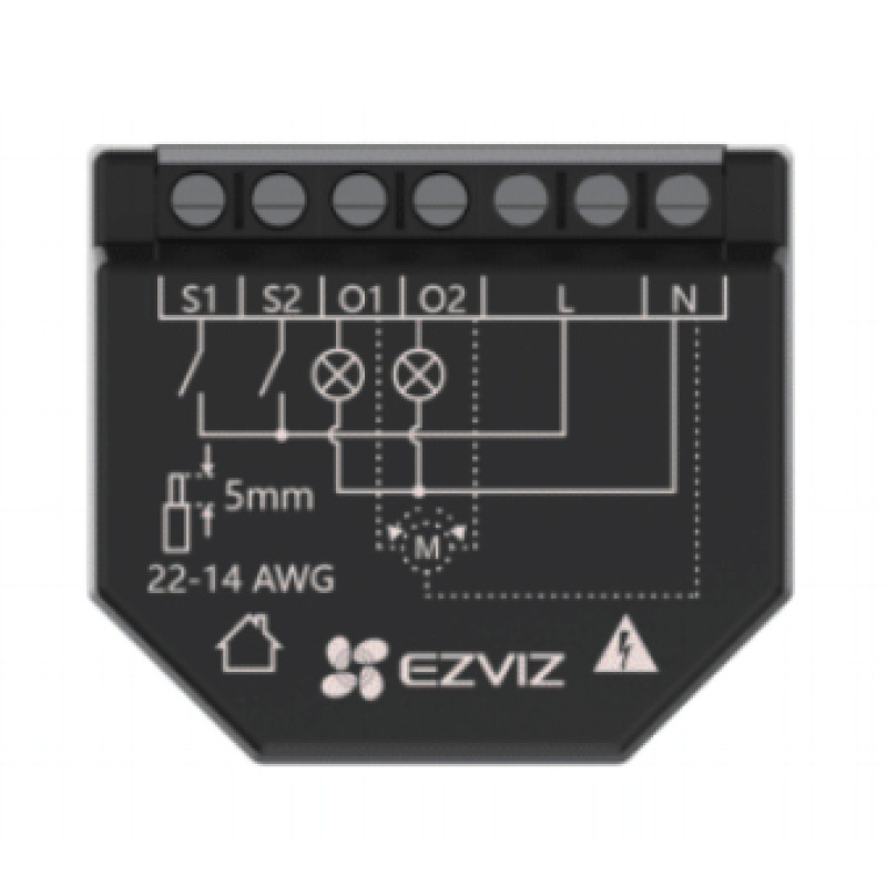 Relevador WiFi  Inteligente / 2 Salidas Para 2 Apagadores / Ideal Para Control de Iluminación / Control Remoto / Horarios Personalizados / Registro de Consumo / 110240VCA