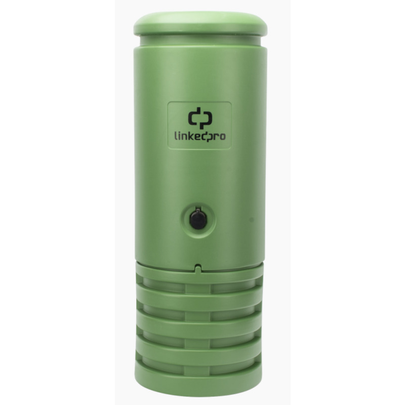 Pedestal para Cajas de Empalme de Fibra Óptica Cilíndrico Color Verde con Bracket Estandar No incluye caja de empalme