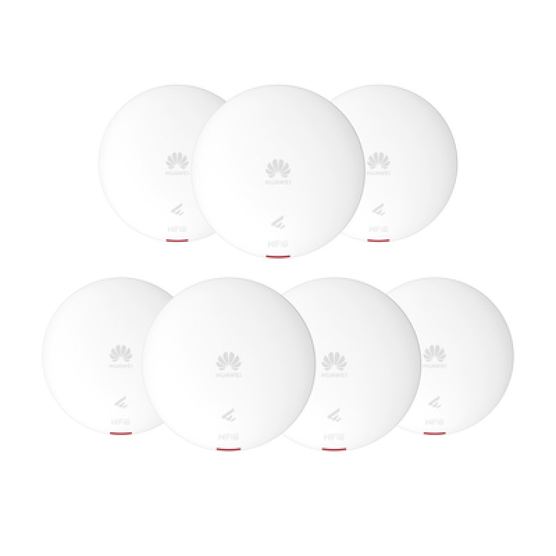 Kit de 7  Punto de Acceso WiFi 6 /  1775 Gbps / MUMIMO 2x22 24GHz y 5GHz / Smart Antenna 20 más cobertura / Instalación en techo y pared / Seguridad WP3 / Con Administración Gratuita desde la Nube