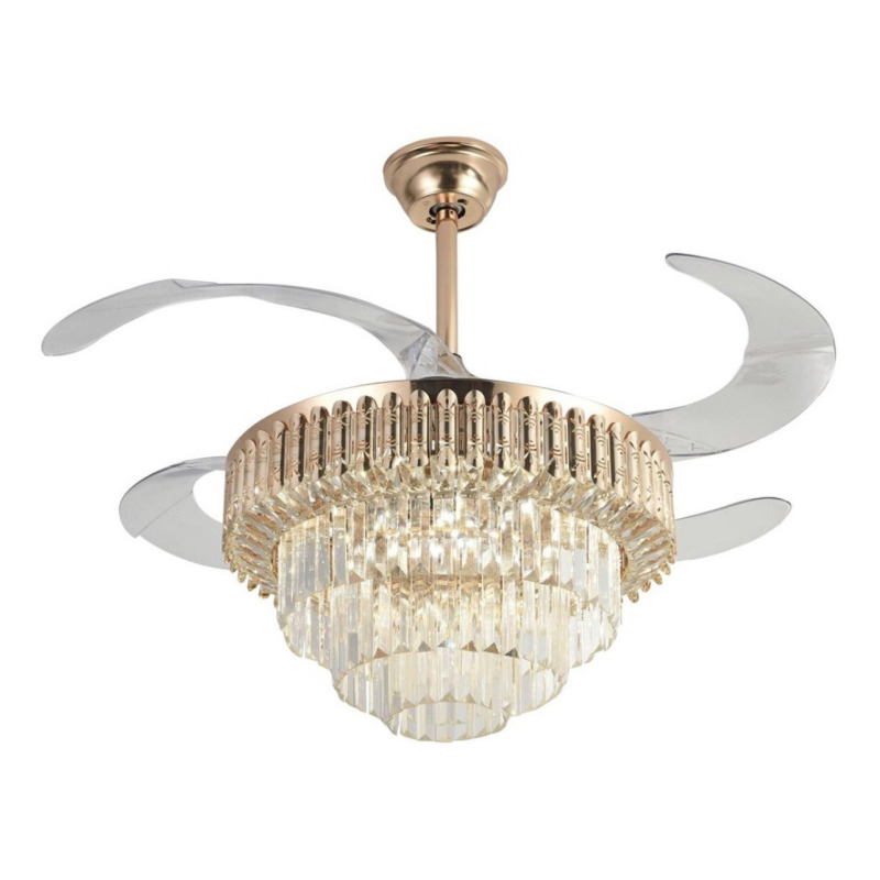 Ventilador de Techo con Luminario LED de  110 V CA 50/60 Hz /  88 W /4500 Lm / 6500  4 000  2 700 K /3 Tonos de Luz / 1075 mm / 6 Velocidades /No Dimeable