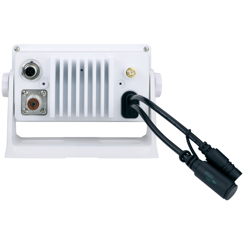 Radio Móvil Marino VHF color blanco con receptor de GPS integrado puerto de conexión NMEA 2000 25W de potencia de RF sumergible IPX8 image 7