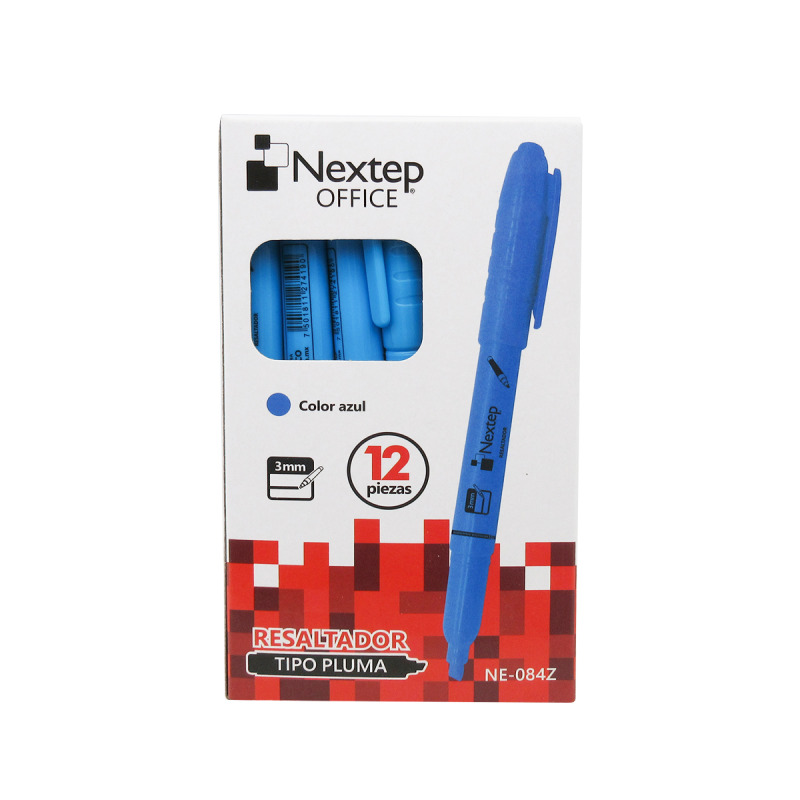 Nextep NE-084Z marcador 12 pieza(s) Punta de cincel Azul image 4