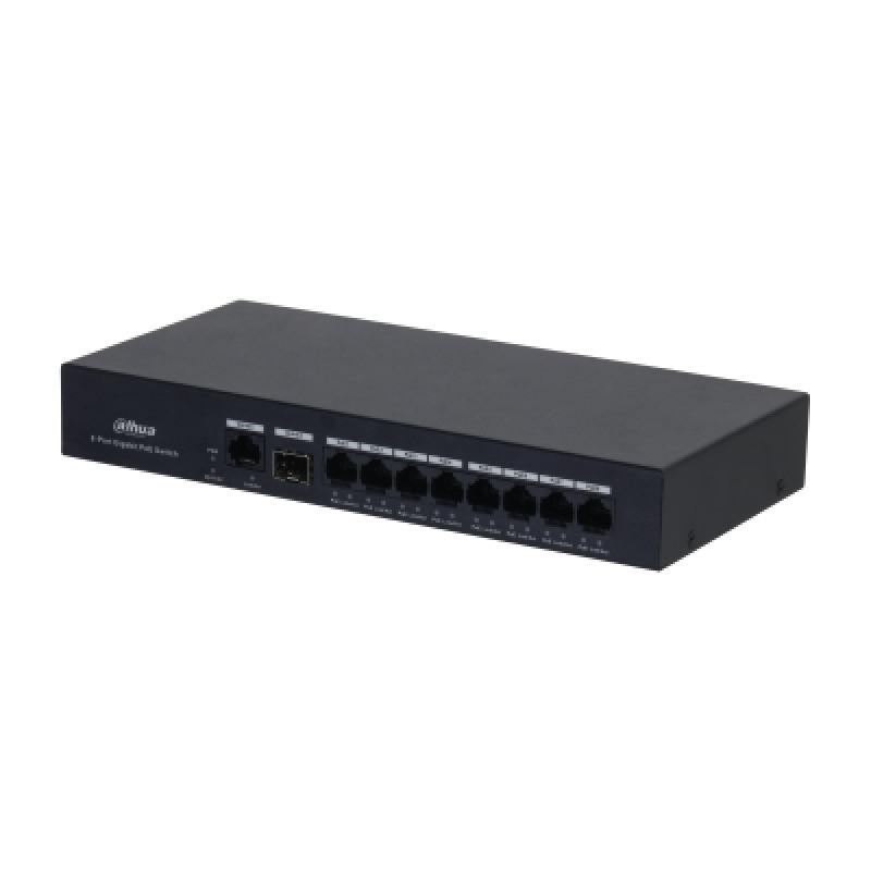 DAHUA DH-PFS3110-8GT-65 - Switch PoE inteligente con 8 puertos Gigabit, 60W de potencia total y switching de 20 Gbps. Ideal para alimentar y conectar dispositivos IP con protección contra descargas eléctricas. image 5