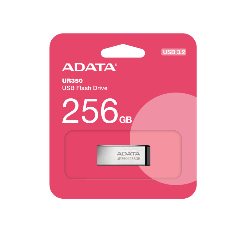ADATA UR350 unidad flash USB 256 GB USB tipo A 3.2 Gen 1 (3.1 Gen 1) Negro, Plata image 6