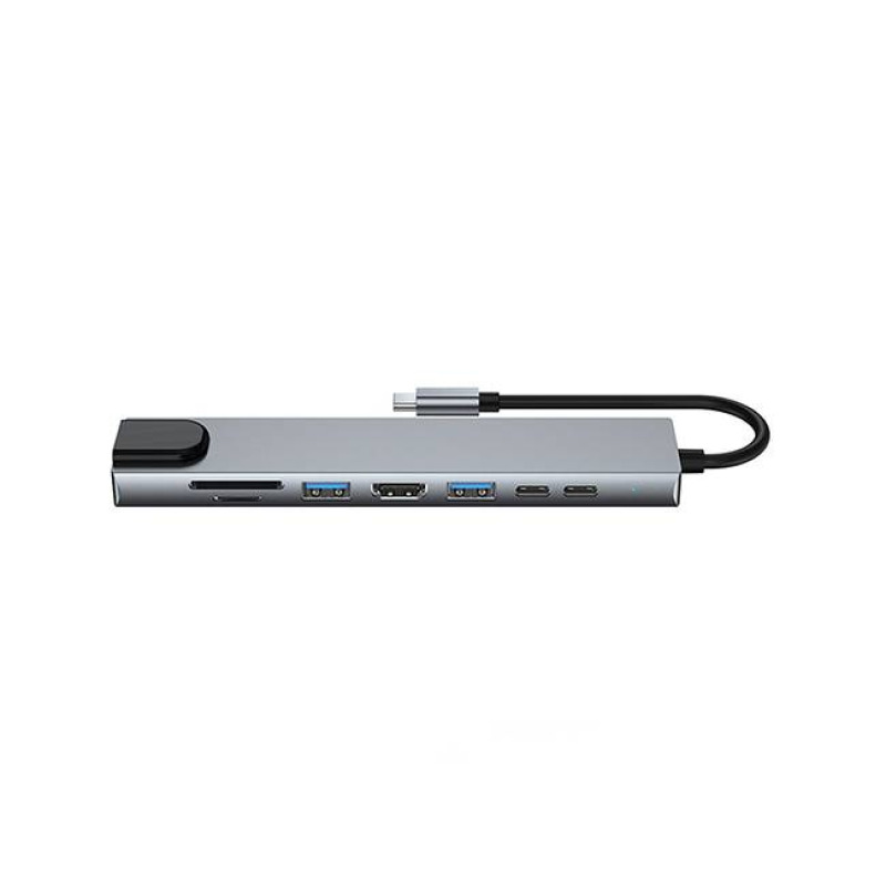 Urban Balance UB81 base para laptop o replicador de puertos Alámbrico USB 3.2 Gen 1 (3.1 Gen 1) Type-C Plata