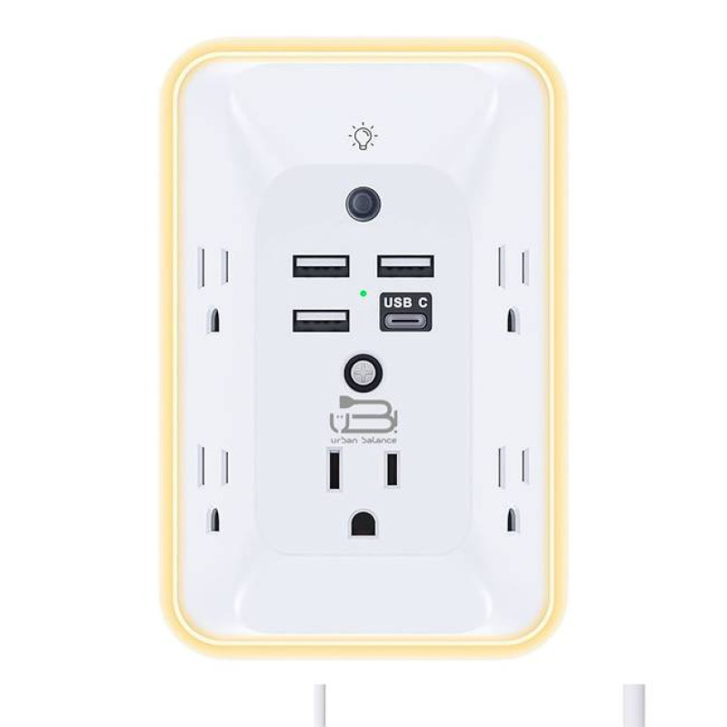 Urban Balance SPUB-02 tomacorriente Type B + USB Type A Blanco