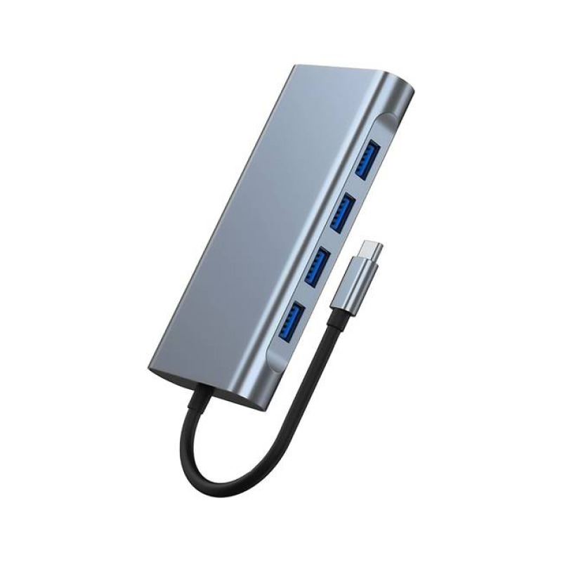 Urban Balance UBSC11 base para laptop o replicador de puertos Alámbrico USB 3.2 Gen 2 (3.1 Gen 2) Type-C Plata