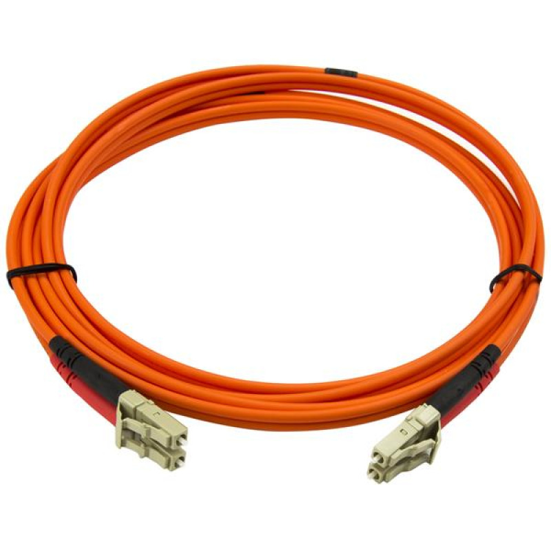 Cable Startech 50FIBLCLC2 2 m red multimodo duplex fibra optica LC-LC 50/125 patch duplex 10Gbit/s cable de conexión LSZH - 50/125 naranja image 2
