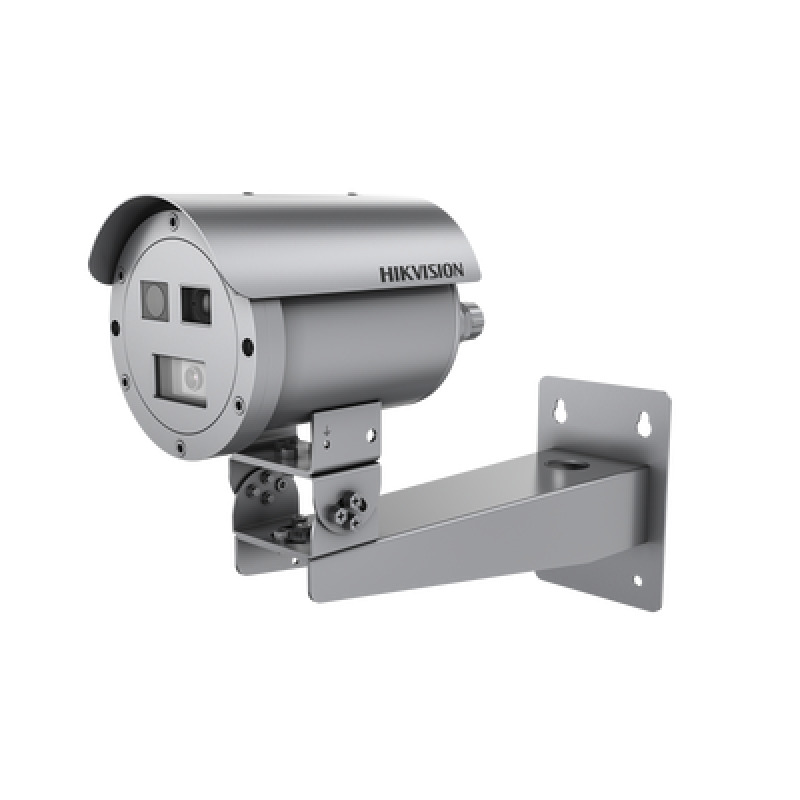 Bala IP Térmica Dual / Termico 7 mm 256 X 192  Óptico 4 mm 4 MP / Termométrica / Detección de Temperatura / IP68 / 30 mts IR / Antiexplosión / Anticorrosión