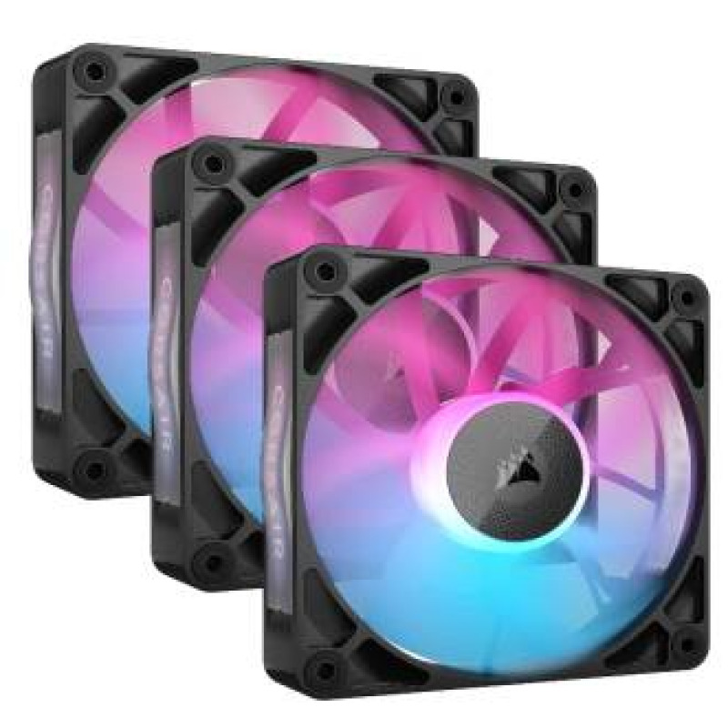 VENTILADOR CORSAIR ICUE LINK RX120 PWM /120MM/NEGRO/GAMER/KIT INICIO TRIPLE/RGB image 2