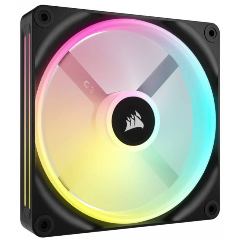 VENTILADOR GABINETE CORSAIR (CO-9051004-WW) ICUE LINK QX140 RGB,2 FAN,140MM,DOMO MAGNETICO,NEGRO image 2