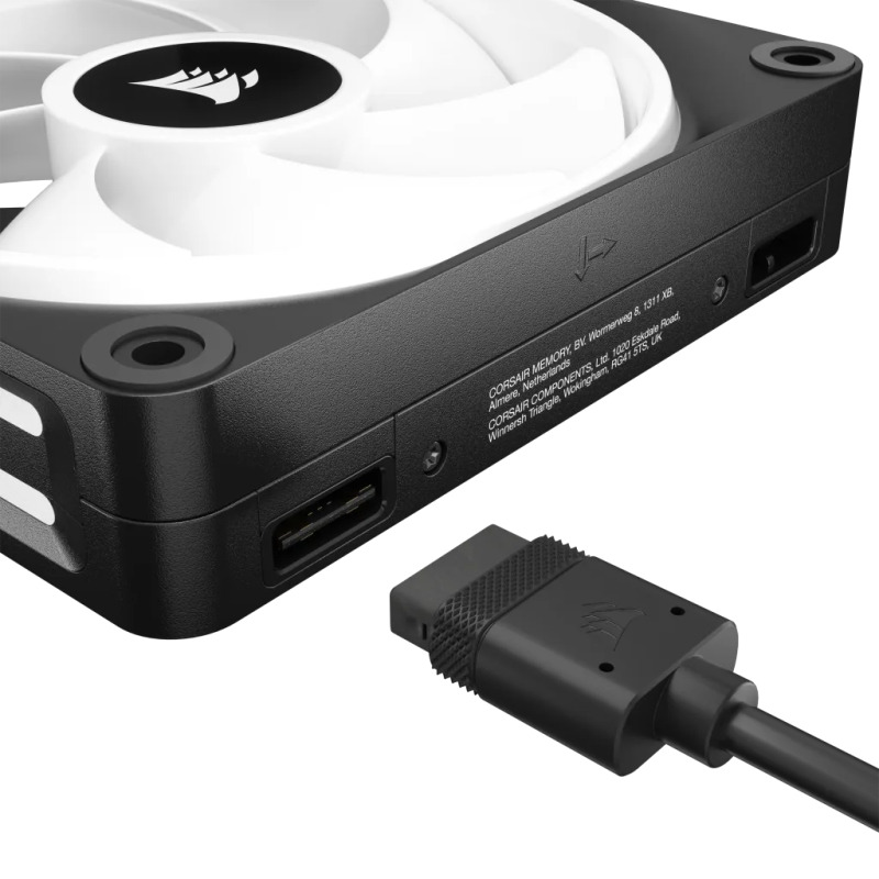 VENTILADOR GABINETE CORSAIR (CO-9051002-WW) ICUE LINK QX120 RGB,3 FAN,120MM,DOMO MAGNETICO,NEGRO image 4